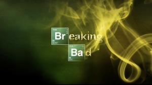 Title sequence splash of the show Breaking Bad on AMC